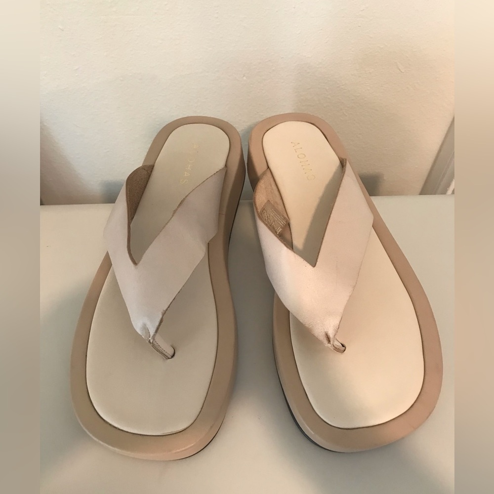 NEW Alohas Overcast Sandal Leather Minimal Platform SZ  39 made in Spain